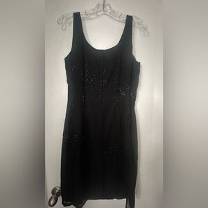 Ladies 2 pc chiffon/beaded evening dress